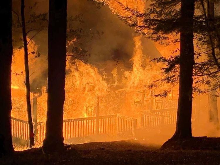 Fire at 81 Lady Slipper Lane "largest complete loss to a house in Big Canoe since October 2016"